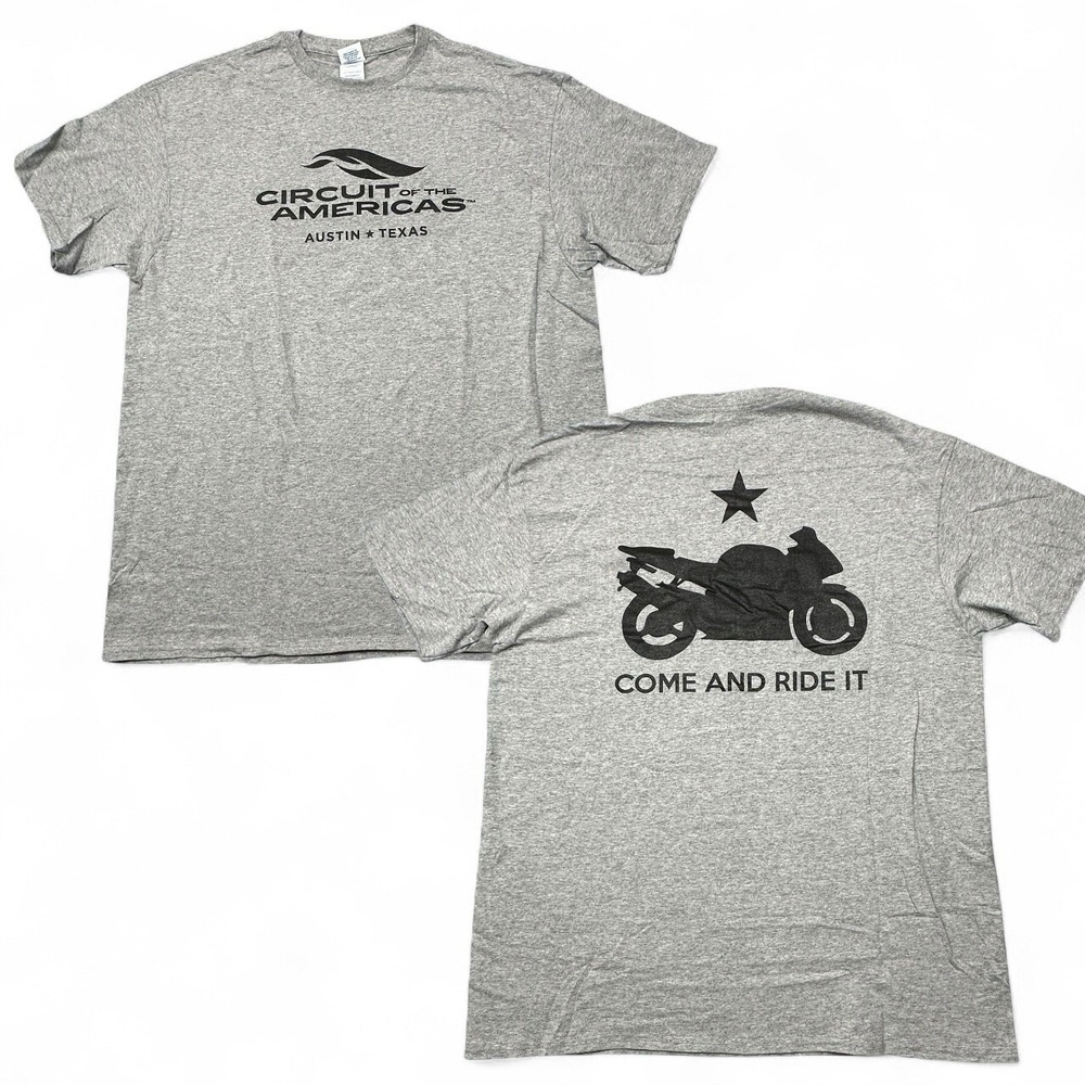 Circuit of the Americas T-Shirt XL Gray COME AND RIDE IT MotoGP F1 NASCAR Austin